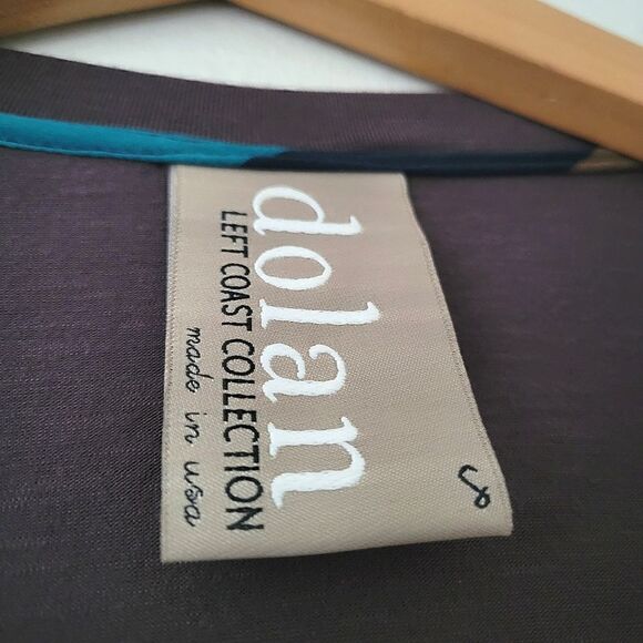 Dolan Left Coast Top Pleated Brown Small - Picture 2 of 7